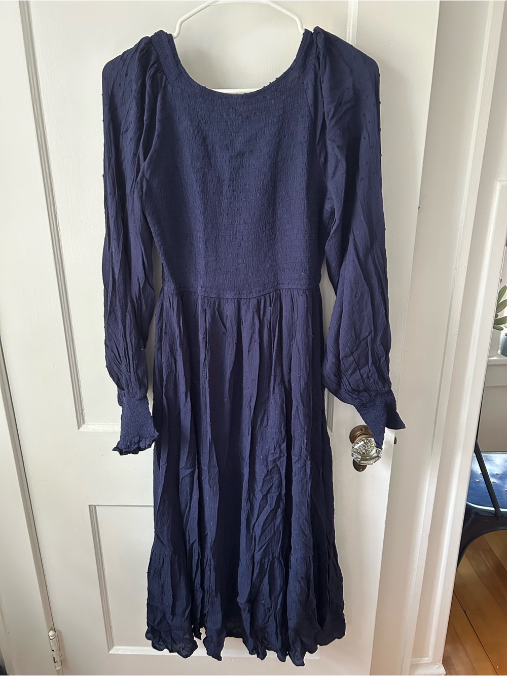 NWT Baltic Born Lainey Smocked Dotted Midi Dress - Picture 6 of 6